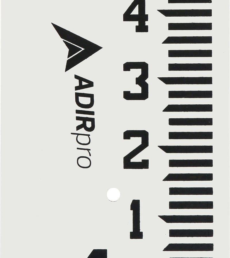 AdirPro 4" Wide Stream Gauge - Heavy Duty Gauge - All Weather Guage (100ths/10ths/feet) (4-8') - Image 4